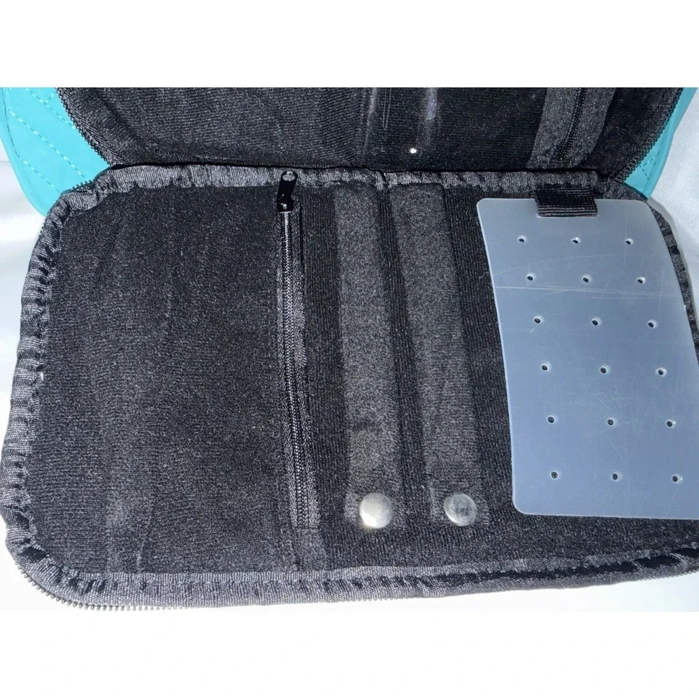 B&C Large Travel Hanging Organizer Bag Turquoise Cosmetic Multi-pocket Bag